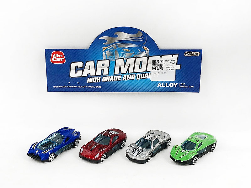 Die Cast Sports Car Free Wheel(4in1) toys