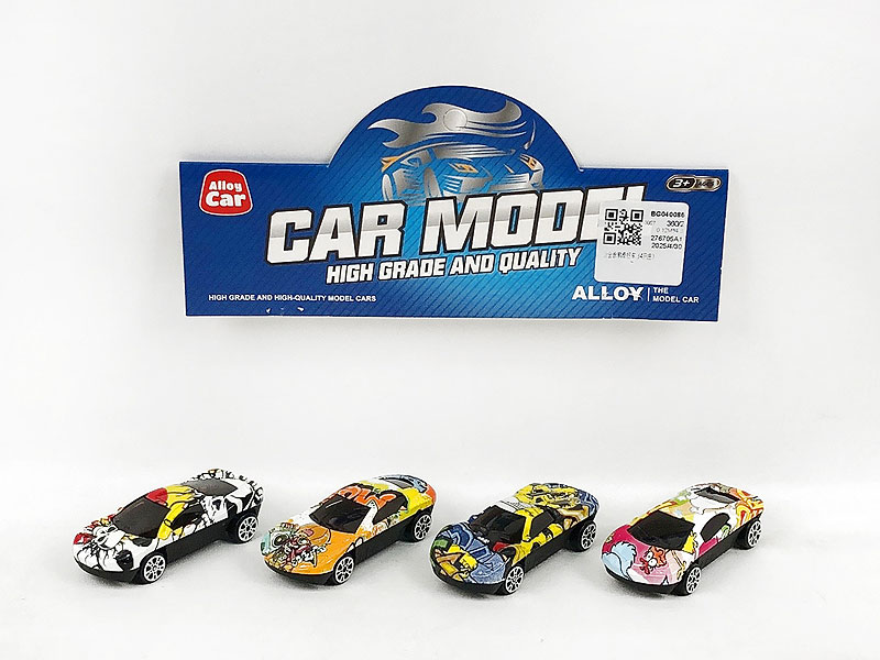 Die Cast Car Free Wheel(4in1) toys