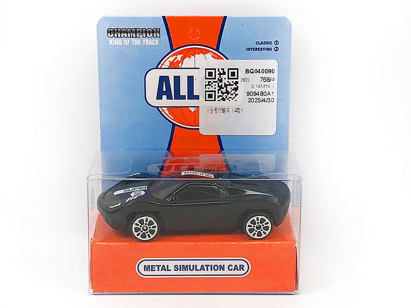Die Cast Sports Car Free Wheel(4S) toys