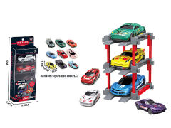 1:64 Die Cast Car Set Free Wheel(3in1)