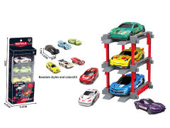 1:64 Die Cast Car Set Free Wheel(3in1) toys