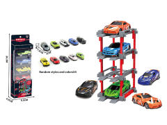 1:64 Die Cast Car Set Free Wheel(4in1) toys