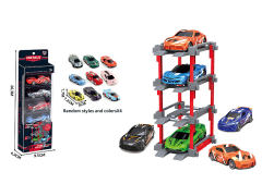 1:64 Die Cast Car Set Free Wheel(4in1) toys