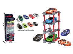 1:64 Die Cast Car Set Free Wheel(4in1) toys