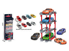 1:64 Die Cast Car Set Free Wheel(4in1) toys