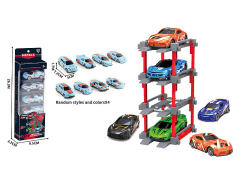 1:64 Die Cast Car Set Free Wheel(4in1) toys