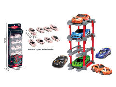 1:64 Die Cast Car Set Free Wheel(4in1) toys