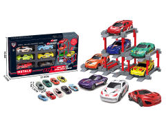 1:64 Die Cast Car Set Free Wheel(6in1) toys