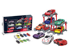 1:64 Die Cast Car Set Free Wheel(6in1) toys