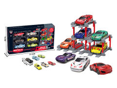 1:64 Die Cast Car Set Free Wheel(6in1) toys