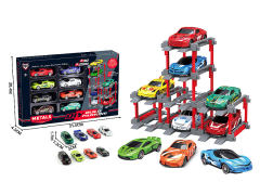 1:64 Die Cast Car Set Free Wheel(8in1) toys