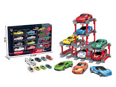 1:64 Die Cast Car Set Free Wheel(8in1) toys