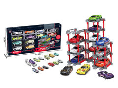 1:64 Die Cast Car Set Free Wheel(12in1) toys