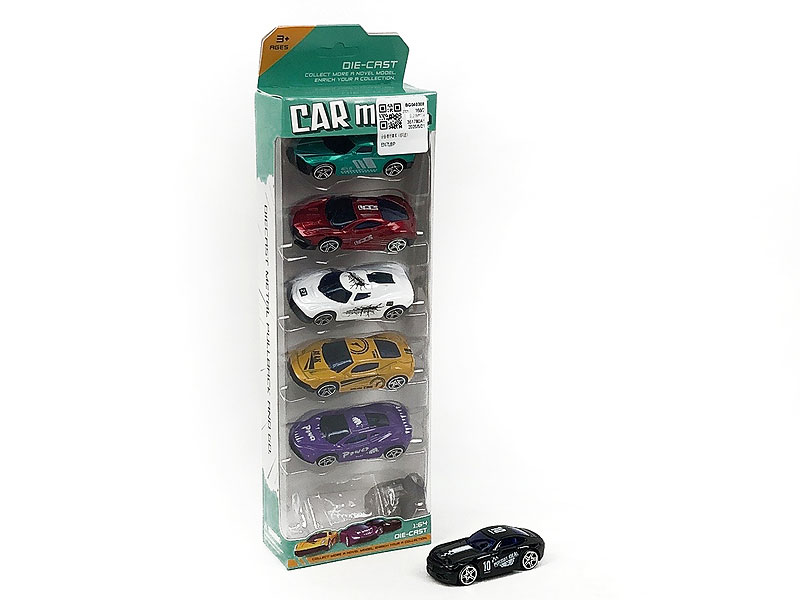 Die Cast Racing Car Free Wheel(6in1) toys