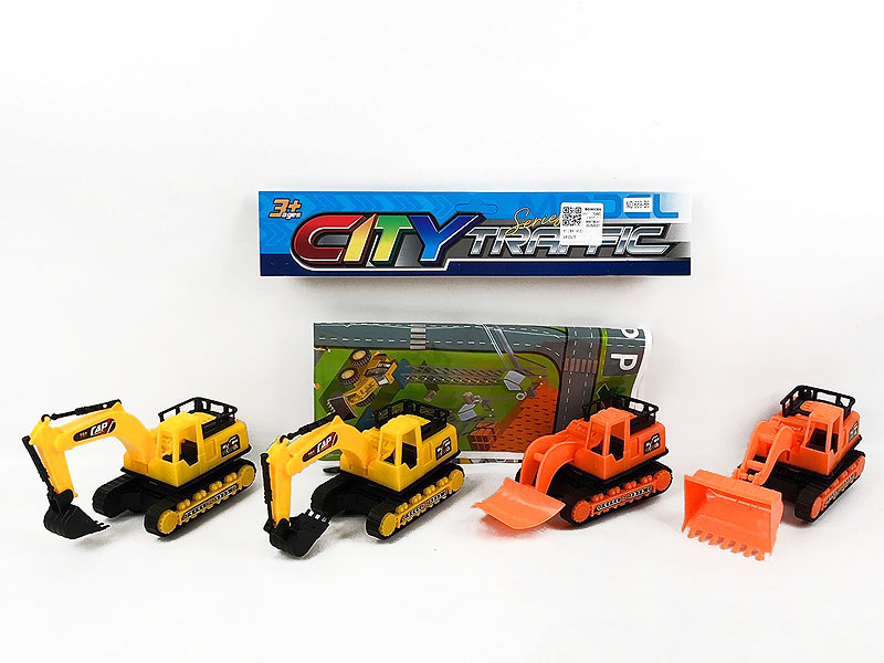 Free Wheel Construction Truck(4in1) toys