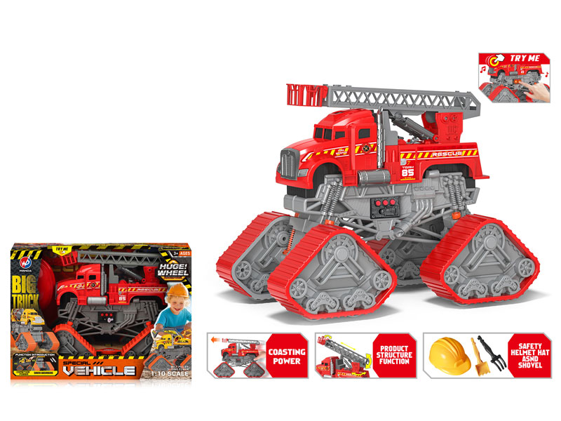 1:10 Free Wheel Fire Engine W/L_M toys