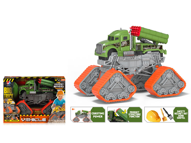 1:10 Free Wheel Military Car toys