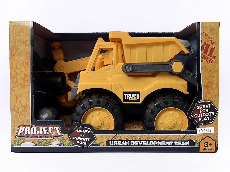 Free Wheel Construction Truck toys