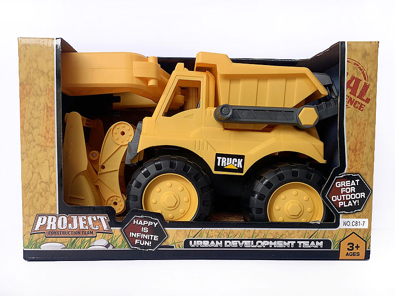 Free Wheel Construction Truck toys