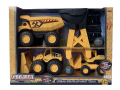 Free Wheel Construction Truck Set toys