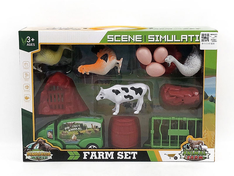 Free Wheel Farmer Truck Set toys