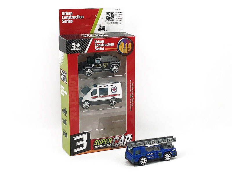 Die Cast Car Free Wheel(3in1) toys