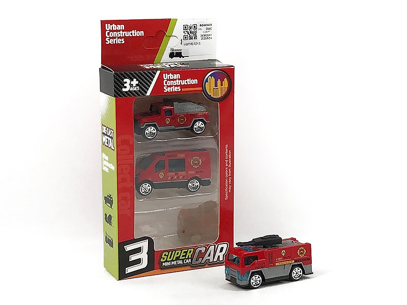 Die Cast Fire Engine Free Wheel(3in1) toys