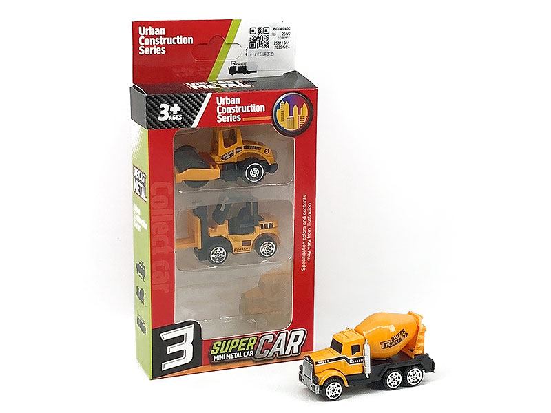 Die Cast Construction Truck Free Wheel(3in1) toys