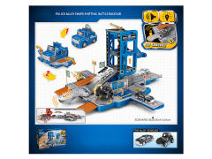 Free Wheel Police-Alloy Shape Shifting Battle Racecar W/L_S toys