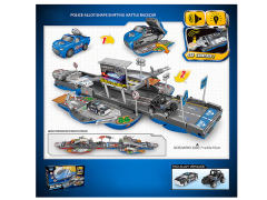 Free Wheel Police-Alloy Shape Shifting Battle Racecar W/L_S toys