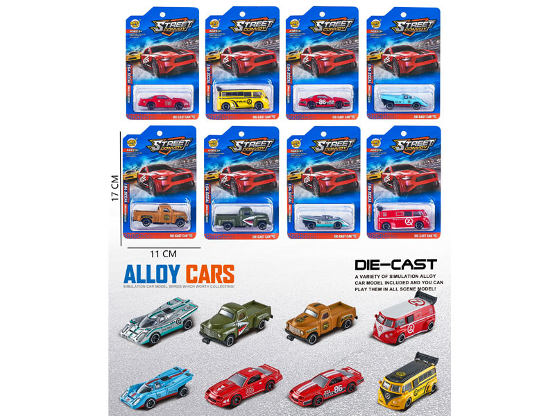 1:64 Die Cast Car Free Wheel(8S) toys