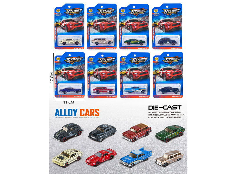 1:64 Die Cast Car Free Wheel(8S) toys