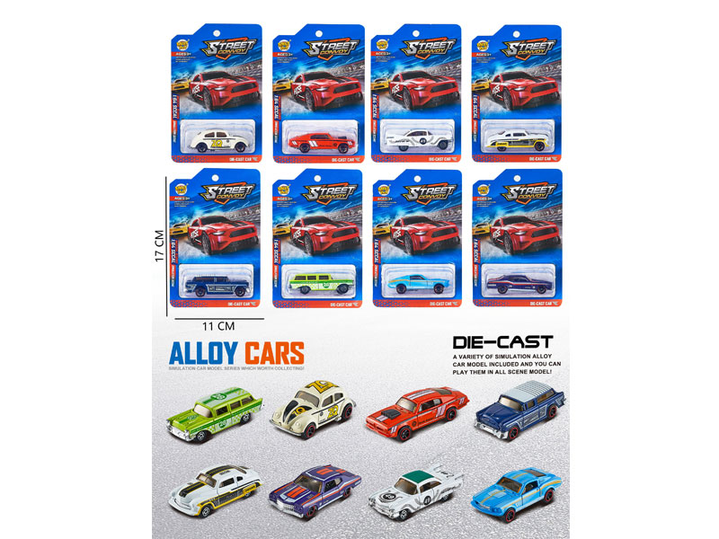 1:64 Die Cast Car Free Wheel(8S) toys