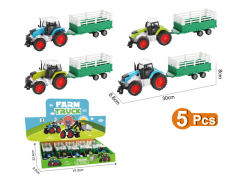 Die Cast Farmer Truck Free Wheel(5in1) toys