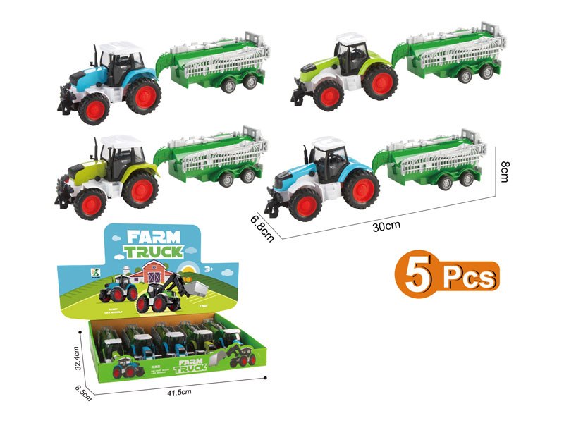 Die Cast Farmer Truck Free Wheel(5in1) toys