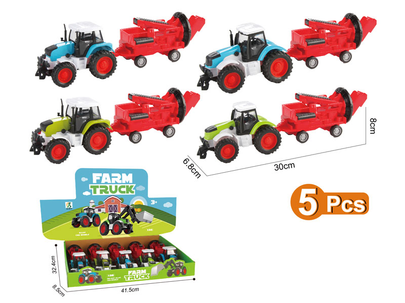Die Cast Farmer Truck Free Wheel(5in1) toys