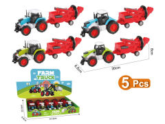Die Cast Farmer Truck Free Wheel(5in1) toys
