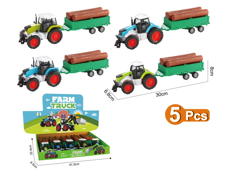 Die Cast Farmer Truck Free Wheel(5in1) toys