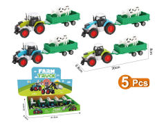 Die Cast Farmer Truck Free Wheel(5in1) toys