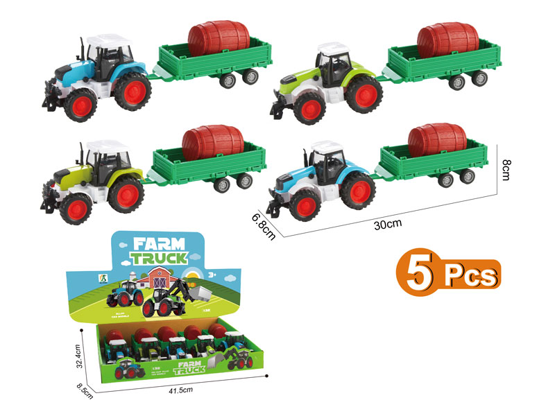Die Cast Farmer Truck Free Wheel(5in1) toys