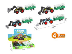 Die Cast Farmer Truck Free Wheel(4in1) toys