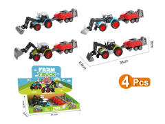Die Cast Farmer Truck Free Wheel(4in1) toys