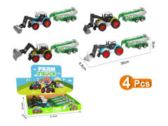 Die Cast Farmer Truck Free Wheel(4in1) toys