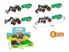 Die Cast Farmer Truck Free Wheel(4in1) toys