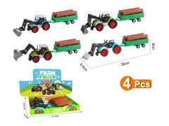 Die Cast Farmer Truck Free Wheel(4in1) toys