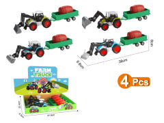Die Cast Farmer Truck Free Wheel(4in1) toys