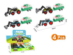 Die Cast Farmer Truck Free Wheel(4in1) toys