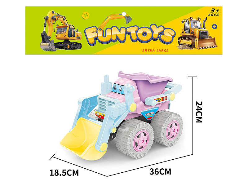 Free Wheel Construction Truck toys