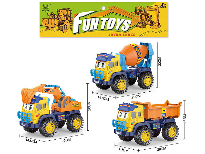 Free Wheel Construction Truck(3S) toys