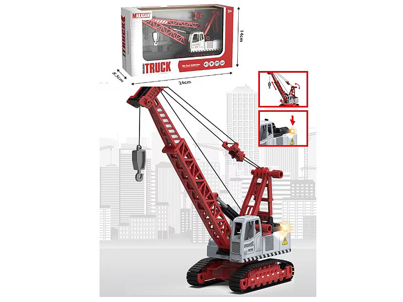 Die Cast Construction Truck Free Wheel W/L_M toys